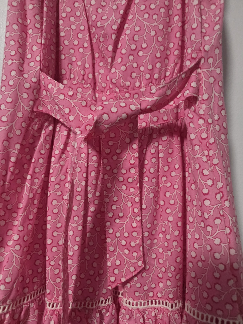 French Connection Girls' 5/6 Pink Ruffle-Trimmed Cotton Sundress for Girls - NWT - Picture 6 of 13